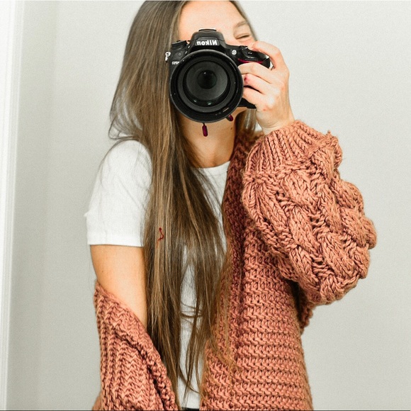 LAST ONE 🍂The HAILEY Chunky Cardigan - MAUVE - Picture 6 of 8